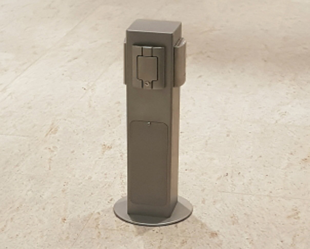 Floor socket with removable energy column