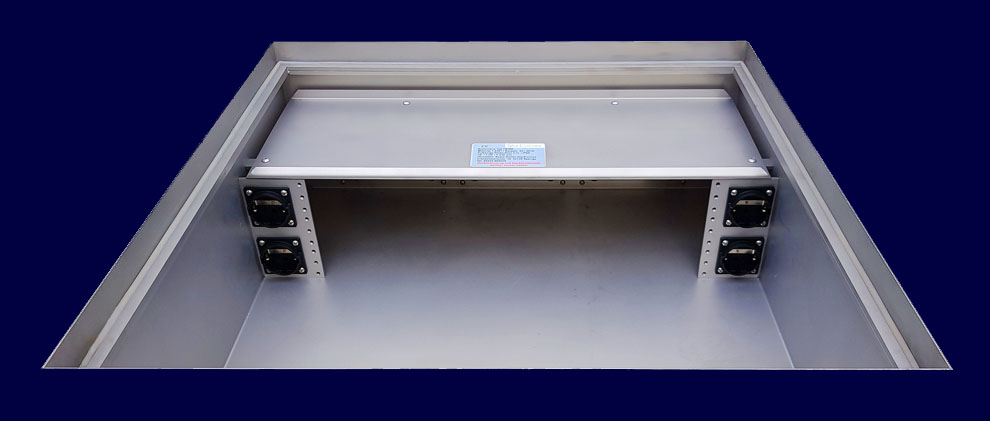 RVS-Vloertank voor 19 inch rack 3 U