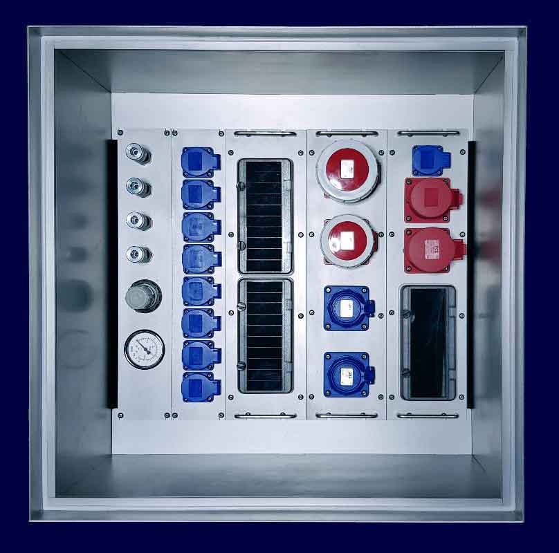 19 inch vloertank waterdicht 13 U tot 125A CEE