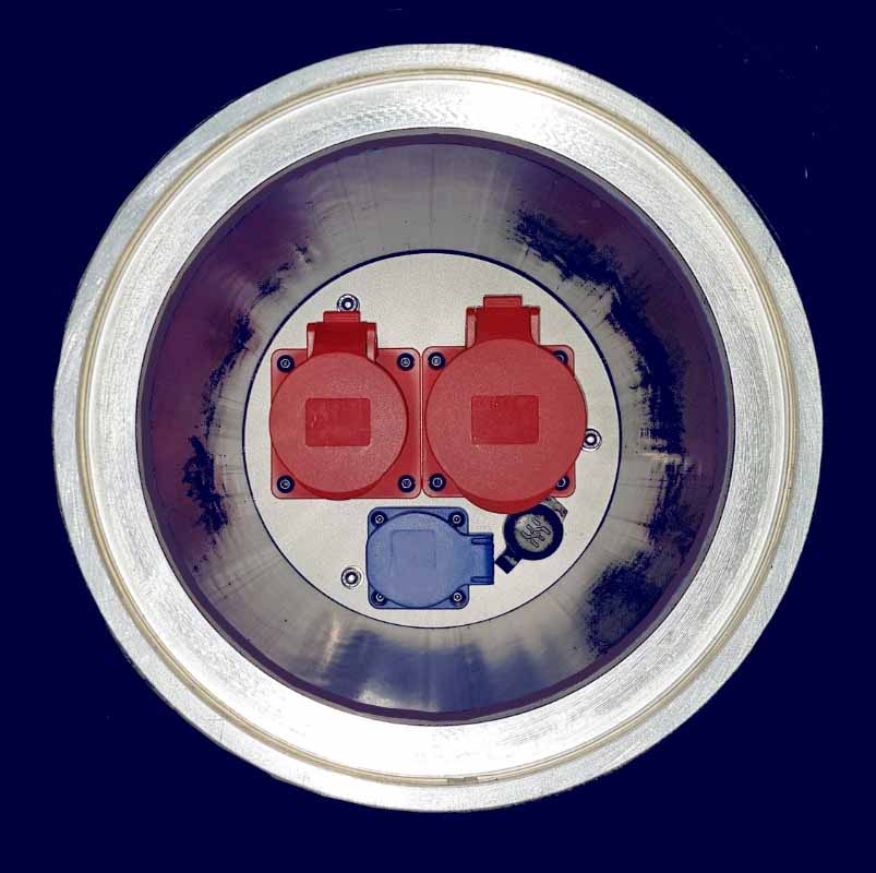 Schwerlast-Bodensteckdose mit Leerrohranschluss bis DN200