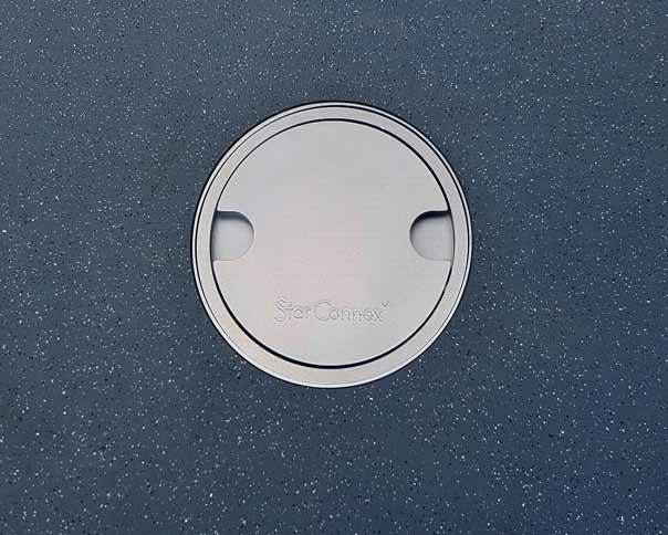 Industrie- und Schiffs-Bodensteckdose IP68, werkzeuglos