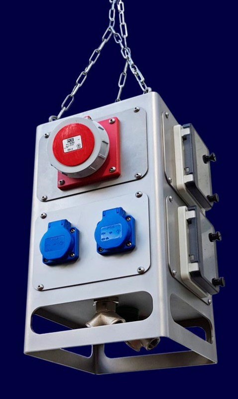 Industrie- und Labor-H&auml;ngeverteiler modular best&uuml;ckbar